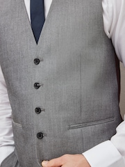 Light Grey Regular Fit Waistcoat - Image 5 of 10