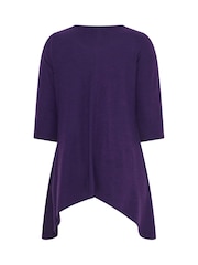 Evans Purple Hanky Hem Top - Image 7 of 7