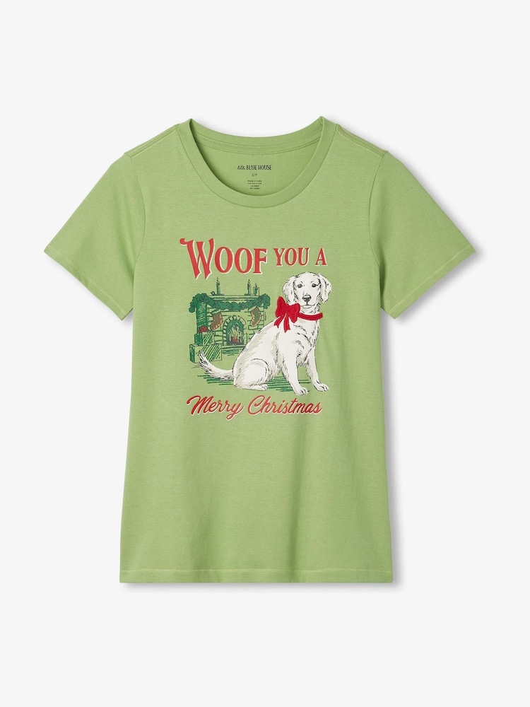 Hatley Green Feeling Frosty Christmas T-Shirt - Image 1 of 2 Hatley Green Feeling Frosty Christmas T-Shirt - Image 1 of 2