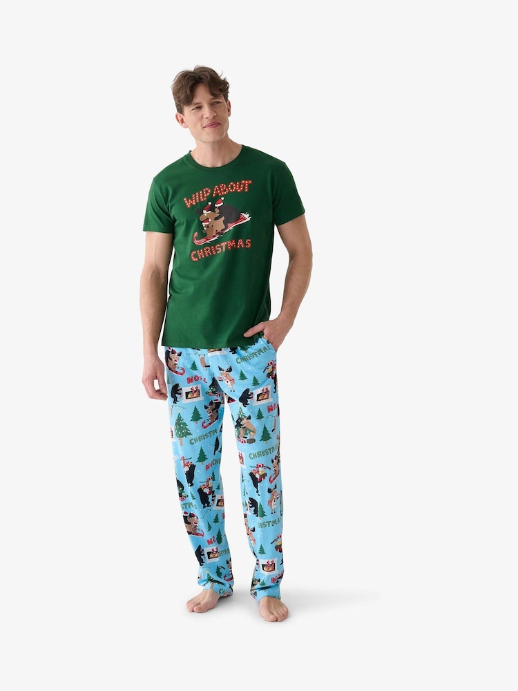 Hatley Green Wild About Christmas T-Shirt - Image 2 of 3 Hatley Green Wild About Christmas T-Shirt - Image 2 of 3