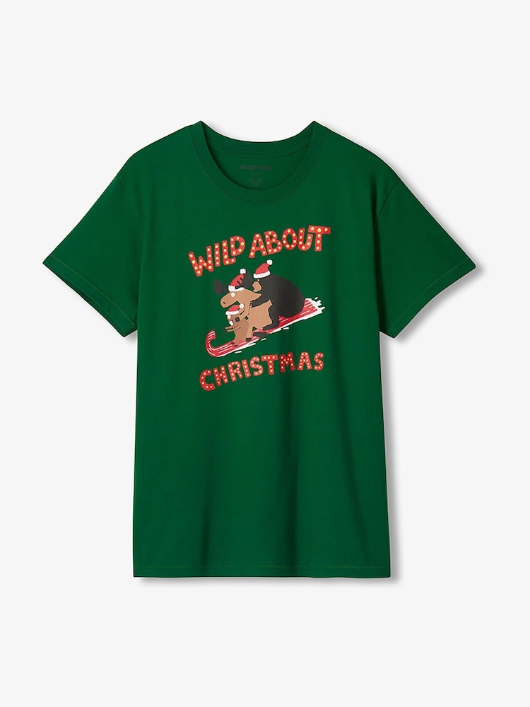 Hatley Green Wild About Christmas T-Shirt - Image 3 of 3 Hatley Green Wild About Christmas T-Shirt - Image 3 of 3