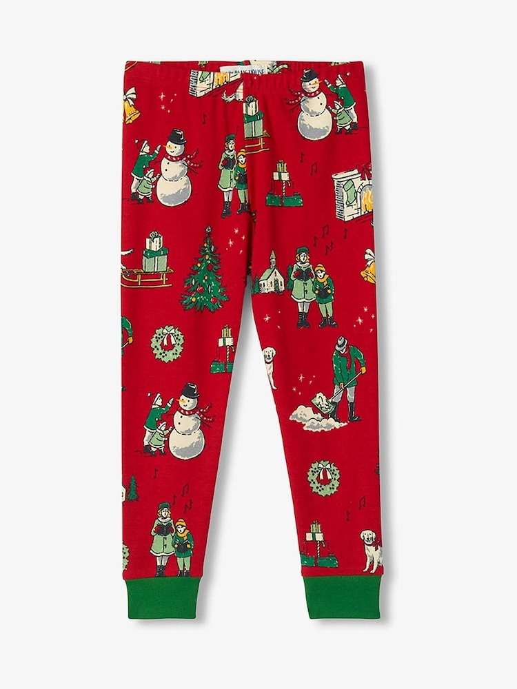 Hatley Red Vintage Christmas Kids Pyjamas Set - Image 3 of 3 Hatley Red Vintage Christmas Kids Pyjamas Set - Image 3 of 3