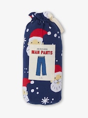 Hatley Blue Allover Santa Christmas Pyjamas - Image 4 of 4