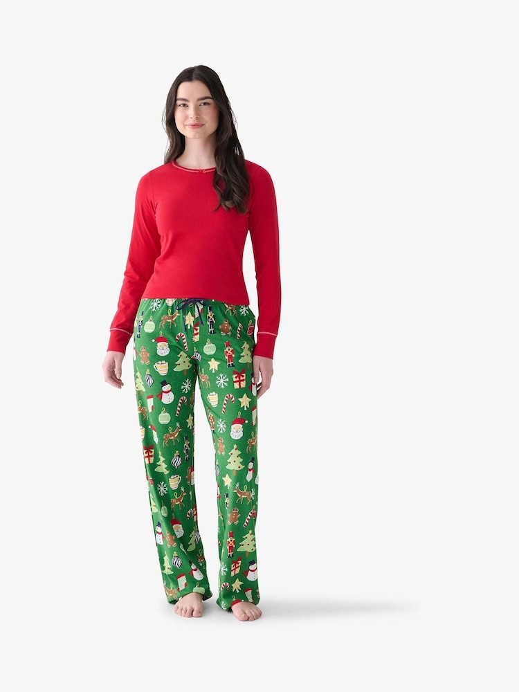 Hatley Green Paper Cut Christmas Pyjama Bottom - Image 2 of 4