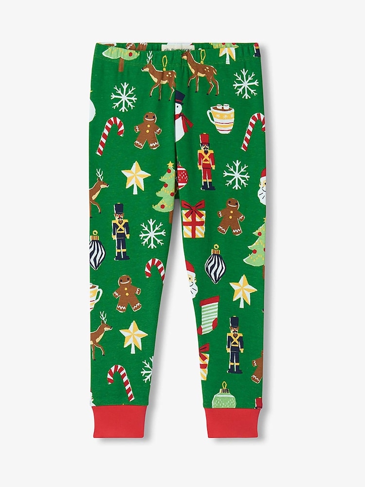 Hatley Red Dear Santa Kids Christmas Pyjamas Set - Image 3 of 3