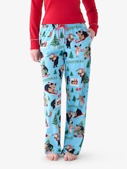 Hatley Blue Wild About Christmas Pyjamas - Image 1 of 4
