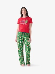 Hatley Red Nice Until Naughty Christmas T-Shirt - Image 3 of 4
