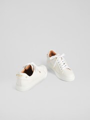 LK Bennett White Signature Leather Trainers - Image 2 of 4