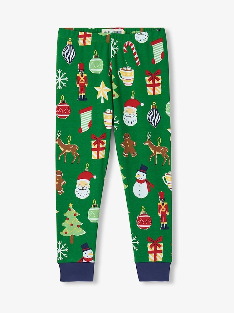 Hatley Green Paper Cut Christmas Kids Pyjamas Set - Image 3 of 3 Hatley Green Paper Cut Christmas Kids Pyjamas Set - Image 3 of 3