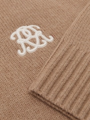 Reiss Jeremy Monogram Wool Relaxed V-Neck Jumper - Imagen 7 de 7