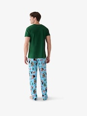 Hatley Blue Wild About Christmas Pyjamas Bottoms - Image 2 of 4