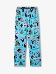 Hatley Blue Wild About Christmas Pyjamas Bottoms - Image 4 of 4