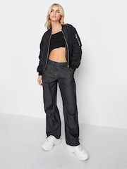 PixieGirl Petite Grey Parachute 100% Cotton Trousers - Image 2 of 3
