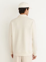 Off White - Reiss Avi Monogram Relaxed puspiedurkņu sporta krekls - Attēls 5 no 6
