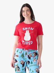 Hatley Red Snow Tired Chirstmas T-Shirt - Image 1 of 4