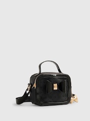 Crna - River Island torba preko tijela s mašnom - Slika 3 od 5