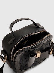 Crna - River Island torba preko tijela s mašnom - Slika 4 od 5