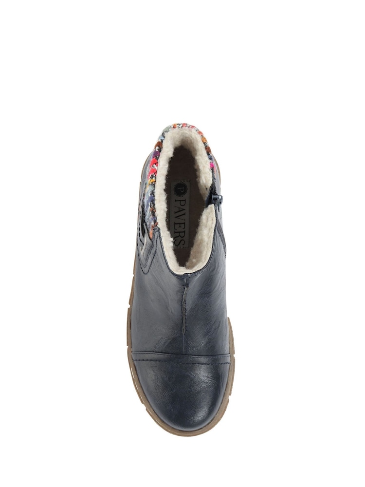 marine - pavers Bottes/Bottines cheville Coupe ample pour femme - Image 4 of 5