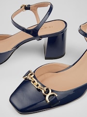 LK Bennett Mindy Patent Leather Ankle Strap Courts - Image 4 of 4