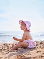 JoJo Maman Bébé Pink Frilly Swim Nappy - Image 2 of 4
