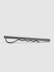 Reiss Gunmetal/Onyx Ardley Onyx Tie Bar - Image 3 of 5