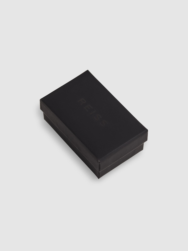 Reiss Gunmetal/Onyx Ardley Onyx Tie Bar - Image 5 of 5
