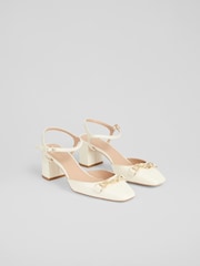 LK Bennett Patent Leather Ankle Strap Courts - Image 2 of 4