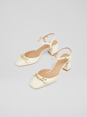 LK Bennett Patent Leather Ankle Strap Courts - Image 3 of 4