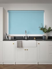 Sky Blue Echo Made to Measure Blackout Roller Blind - Image 2 of 6