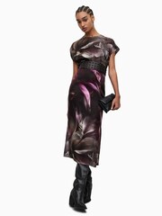 AllSaints Pink Etta Margeaux Dress - Image 1 of 8