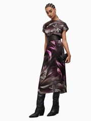 AllSaints Pink Etta Margeaux Dress - Image 4 of 8