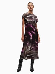 AllSaints Pink Etta Margeaux Dress - Image 5 of 8