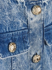 River Island Blue Flippy Pinny Dress - Image 3 of 4