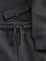 Charcoal Grey Set Utility Crew Neck Sweatshirt and Cargo Jogger Set (3-16yrs) - Image 4 of 4