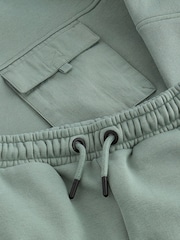 Sage Green Set Utility Crew Neck Sweatshirt and Cargo Jogger Set (3-16yrs) - Image 10 of 11