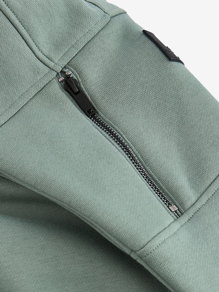 Sage Green Set Utility Crew Neck Sweatshirt and Cargo Jogger Set (3-16yrs) - Image 11 of 11