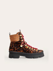 Boden Brown Lace-Up Hiker Boots - Image 2 of 4