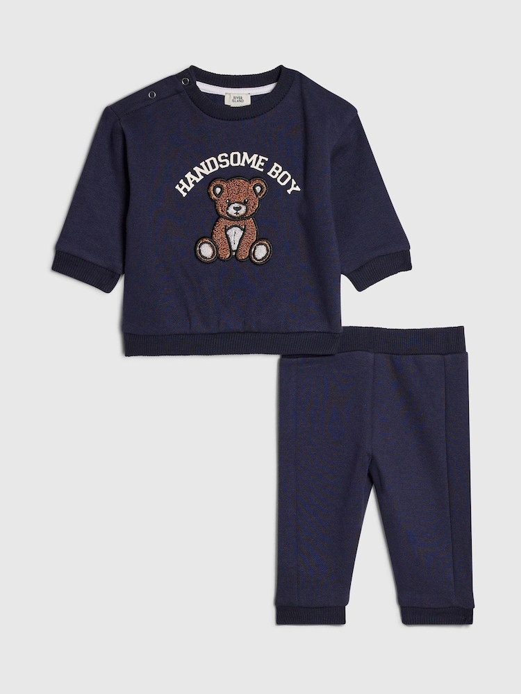 River Island Bear Top & Trousers Set - Bild 1 von 5