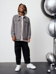 Grey Smart Jersey Shacket (3-16yrs) - Image 2 of 8