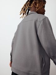 Grey Smart Jersey Shacket (3-16yrs) - Image 3 of 8