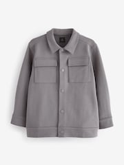 Grey Smart Jersey Shacket (3-16yrs) - Image 6 of 8