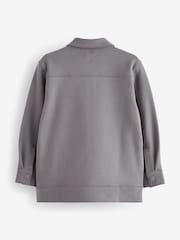 Grey Smart Jersey Shacket (3-16yrs) - Image 7 of 8