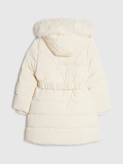 River Island Glam podstavljeni kaput s kapuljačom - Slika 4 od 6