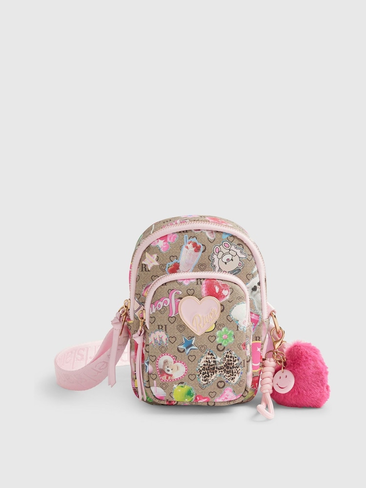 River Island Sticker Monogram Festival Bag - Slika 1 od 5