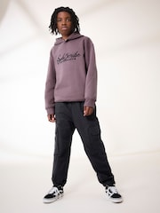 Plum Purple Subscribe 100% Cotton Hoodie and Parachute Set (3-16yrs) - Image 1 of 7