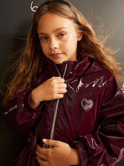 River Island Red Frill Bow Raincoat - Image 2 of 6