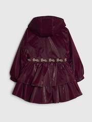 River Island Red Frill Bow Raincoat - Image 4 of 6