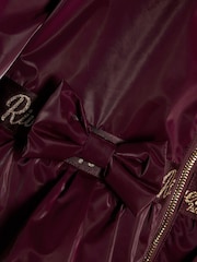 River Island Red Frill Bow Raincoat - Image 6 of 6