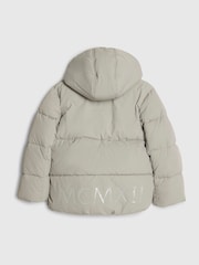 River Island Grey Padded Hooded Jacket - Image 4 of 6
