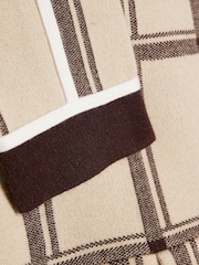 River Island Cream Check Cardigan & Skirt Set - Image 5 of 5